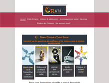 Tablet Screenshot of clinique-et-travail-social.com